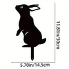 Hollow Wrought Iron Rabbit and Squirrel Garden Figurines