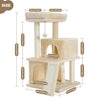 Pequlti 104cm Multi-Level Cat Tree with 2 Condos - Wood