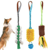 Interactive Squeaky Dog Rope Toy with Elastic Drawstring