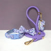 Luxury Bow Dog Collar Set | Cotton & Polyester | XS–XL | With Leash & Poop Bag