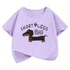Fashion Dachshund Dog Design T-Shirt Printed T Shirt Boys Girls Summer Clothes Short Sleeve Tops T-Shirts Cute Clothing Kids