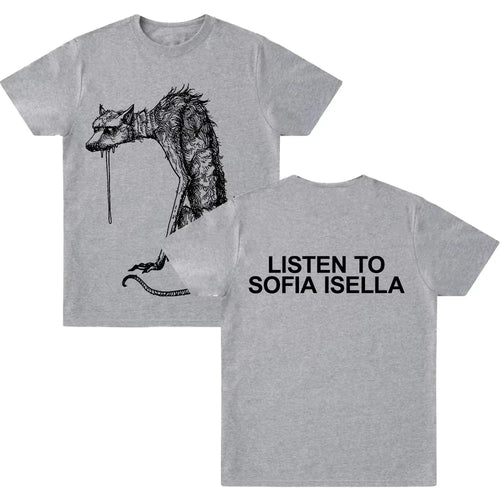 2026 The Dog T-Shirt Sofia Isella Cotton Tee Harajuku Casual Short Sleeve Womens Men Streetwear Crew Neck Tops Fashion Y2K