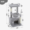 Pequlti Multi-Level Cat Tree Tower with Condo and Hammock