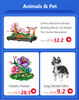 Dachshund Dog Model Micro Mini Building Blocks Set Educational Recreation Toys Pet Lover Gift Decoration Bricks Party Gift