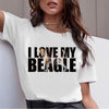 Hot Sale Bull Terrier Rottweiler Kawaii Printed TShirt Women Beagle Cute Whippet Funny Dog T-shirt Collie Malinois Women Clothes