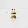 Rabbit Figurine Long-Eared Rabbit Statue Home Office Desktop Decoration Car Central Control Easter Bunny Art Ornaments