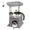 PEQULTI Cat Tree Tower with Condo and Sisal Scratching Posts
