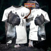 Personalized With Name Dog Pitbull 3D All Over Printed Men's T-Shirt Summer Casual Unisex Tee shirt Gift For Dog Lovers TTD22