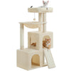 Pequlti 104cm Multi-Level Cat Tree with 2 Condos - Wood