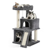 Pequlti 104cm Multi-Level Cat Tree with 2 Condos - Wood