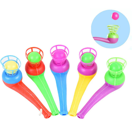 Montessori Floating Blow Pipe Ball Toy - Educational Game