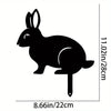 Rabbit Art Sculpture – Hollow Wrought Iron Figurines, Dust Proof and Realistic Rabbit/Squirrel for Garden, Home, and Yard