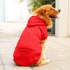 Pet Hoodies for Large Dogs Spring and Autumn Fleece Golden Retriever Sweatshirt with Hat and Zip Pocket  Pet Clothing