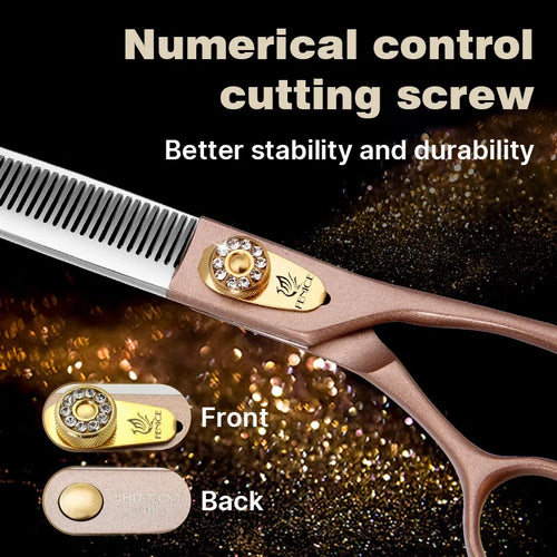 Fenice 7.5 Pet Grooming Thinning Scissors - JP440C Steel