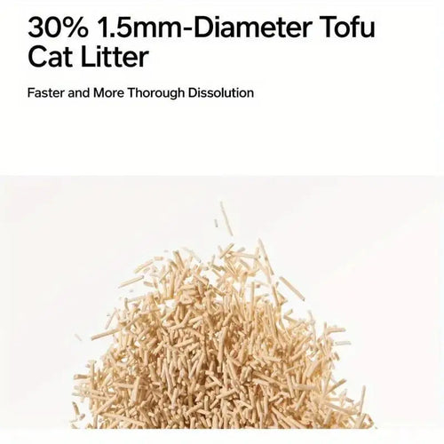 pidan Tofu Cat Litter Clumping,Flushable,Ultra Absorbent and Fast Drying, 100% Natural Ingredients Litter,Solubility in Water,Re