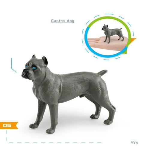 Labrador Rottweiler Puppy Dog Figurine Shepherd Dog Great Dane Dogs Animals Model Realistic Hand Painted Simulation Dog Statue