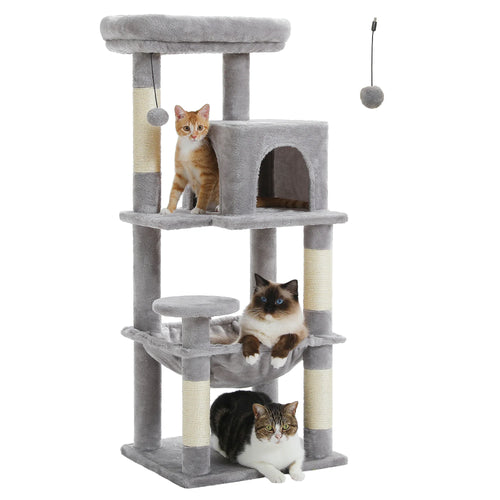 Petepela 5-Level Cat Tree Tower with Hammock and Condo