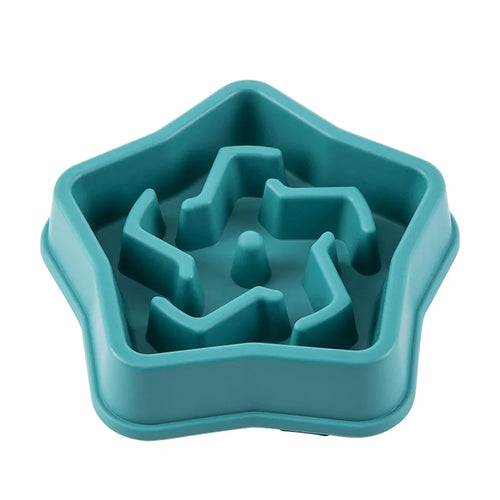 Anti-Choking Slow Feeder Dog Bowl - Non-Slip Plastic Maze Bowl