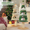 PAWZ Road Christmas Cat Tree Tower - 3 Condos Green/White 135cm