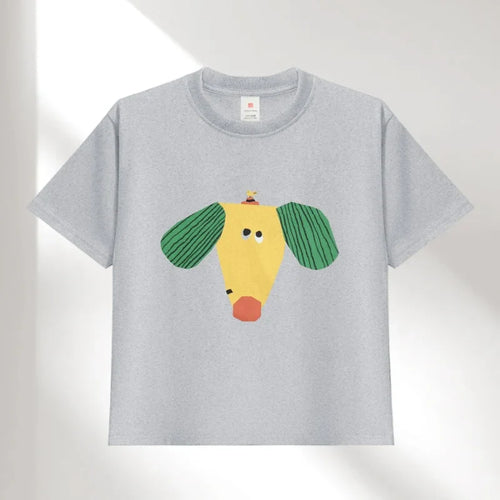 Boys Sun Flower T-shirts 2025 Summer Dog Tees for Kids Short-sleeve Girls Tops Cotton Children Shirts Baby Boys T Shirt