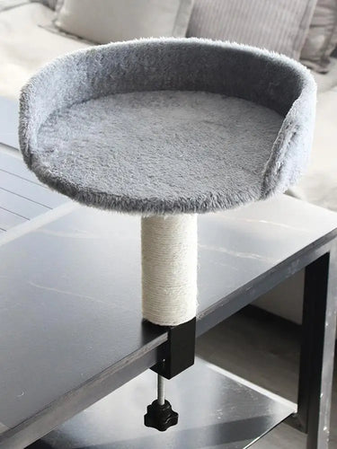 Cat Desk Bed 360 Rotating Hammock for Cat Desk Clamp Kitten Bed for Kittens Pets Animals Indoor Home Apartment Living Room