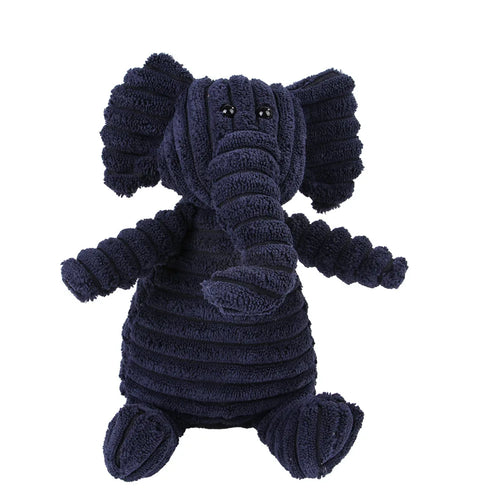 Corduroy Plush Animal Dog Toy: Choose Your Favorite Animal! Bite Resistant Squeaky Toys