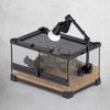 Reptile Terrarium Adjustable Dual-head Lamp Stand Adsorption Removable UVB UVA Lamp Stand Reptile Habitat Supplement Calcium
