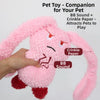 Long Eared Rabbits Pet Plush Toys Bite-Resistant Stuffed Animal Dog Chew Toys Tooth Cleaning Soft Squeaky Dog Toys