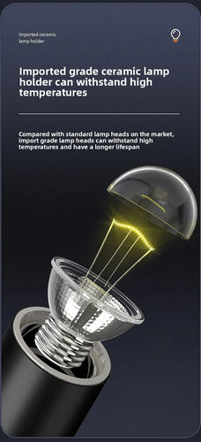 Reptile UVB Heating & Basking Light, Terrarium Insulation Lamp with Sterilization, Aquarium Sunlight Bulb for Reptile Tank