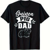 Guinea Pig Dad Graphic T-Shirt Men Casual Cotton Short Sleeve Crew Neck Tee Daily Wear