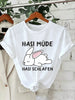 Bunny Is Tired T Shirts Lazy Bunny Graphic Tee Women Casual O Neck Short Sleeve Loose Streetwear Cute Rabbit Print T-Shirt Tops