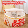 Noodle Shape Cat House Soft Sofa Noodle Nest House Creative Pet Kennel With Cover For Indoor Small Medium Large Cats