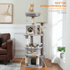 PAWZ Road Large Cat Tree Tower - 72 Multi-Level with Condo Grey