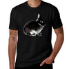 Black Otter Netherland Dwarf Rabbit T-Shirt Thanksgiving Casual Tee