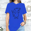 Dachshund Dog Graphic Print Women T Shirt Casual Summer Short Sleeve O Neck Loose Tees Ladies Cute Pet Animal Streetwear Tops