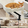 Cat Desk Bed, 360 Rotatable Cat Bed Stand for Indoor Cats, Adjustable Cat Basket, Cats Hammock for Table, Soft Cat Bed for Desk