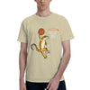 Leopard Gecko Playing Sports Lizard & Reptiles Basketball Men T-Shirt Clothes  Tees Short Sleeve fugees 100% Cotton