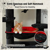 PAWZ Road Large Cat Tree Tower - 72 Multi-Level with Condo Grey