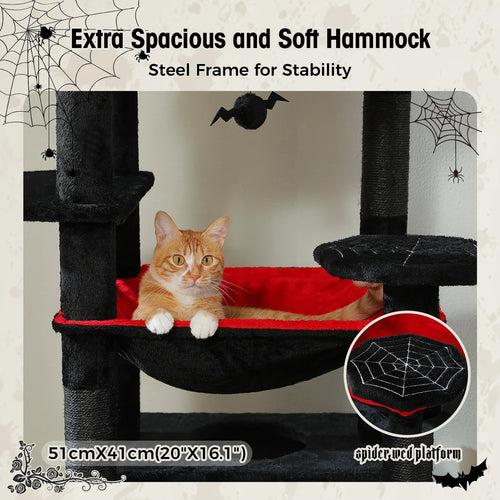 PAWZ Road Large Cat Tree Tower - 72 Multi-Level with Condo Grey