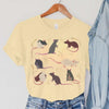 Rat T-Shirts Women Harajuku Animal Tops Summer Casual Fashion TShirts Vintage Paddy Print Women's Clothing Rat Female T-Shirts