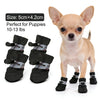 Waterproof Anti-Slip Dog Shoes - Soft Sole 5x4.2cm Cotton Boots