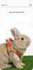 Rabbit Walks Adjustable Bunny Harness and Leash Set Double Buckle with Reflective Strips Rabbit Vest Pets Stuff Suitable