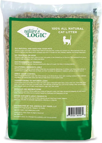 100% Natural Pine Pellet Cat Litter - Dust-Free, Unscented, Biodegradable - Safe for Pets & Highly Absorbent 12lb Bag