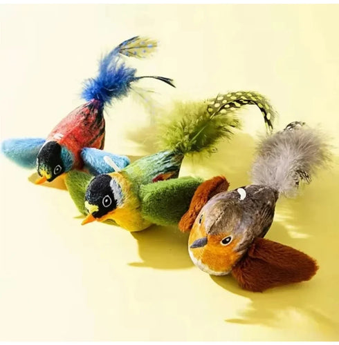 Cat Toys For Indoor Cats Interactive Cat Toy Realistic Bird Sound Cat Toy Plush Cat Toy Catnip Cat Toy for Cats Kitten Toy