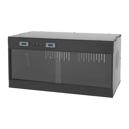 Reptile Lounge Habitat with Glass Sliding Door and Intelligent Thermostat 80*40*40cm Reptile Breeding Box LCD Reptile Pet  Box