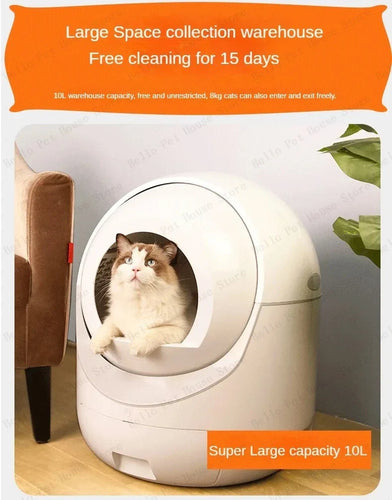Automatic Self-Cleaning Cat Litter Box - Extra Large Enclosed Smart