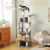 PAWZ Road Large Cat Tree Tower - 72 Multi-Level with Condo Grey