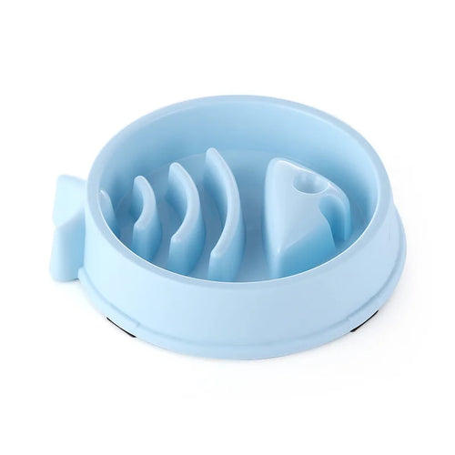 Anti-Choking Slow Feeder Dog Bowl - Non-Slip Plastic Maze Bowl