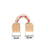 Cute Rabbit Roller Toys Natural Wooden Pine Dumbells Unicycle Bell Chew Toys for bird Guinea Pigs Rat  Small Pet Molars Supplies