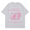 Chinchilla Funny Meme T Shirt Men Women Aesthetic Trend T-shirts Summer Short-sleeved Loose Casual Cotton Harajuku T-shirts